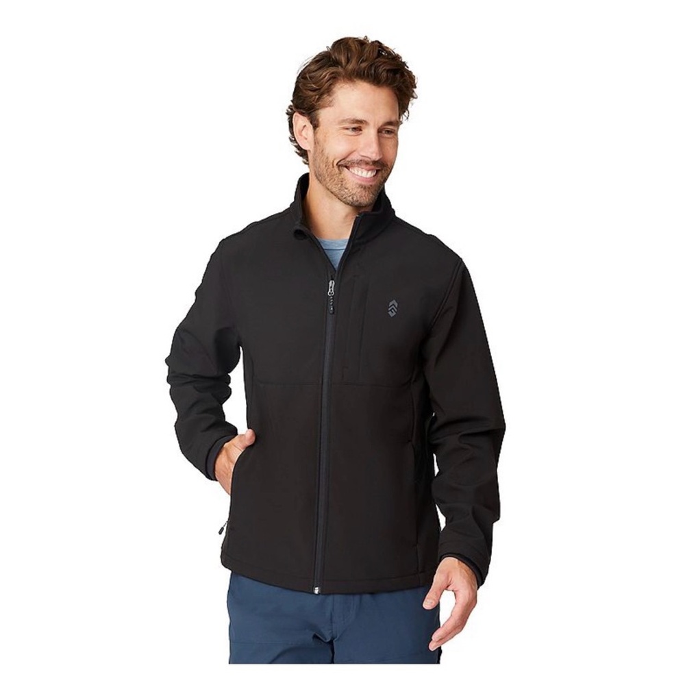 Free Country outerwear Men's black Jacket full zipper water resistant pockets